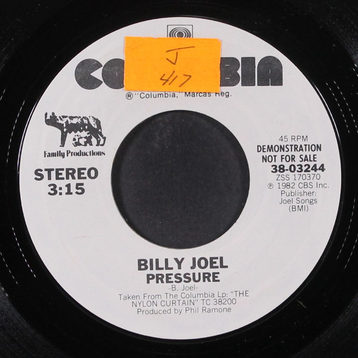 pressure by BILLY JOEL