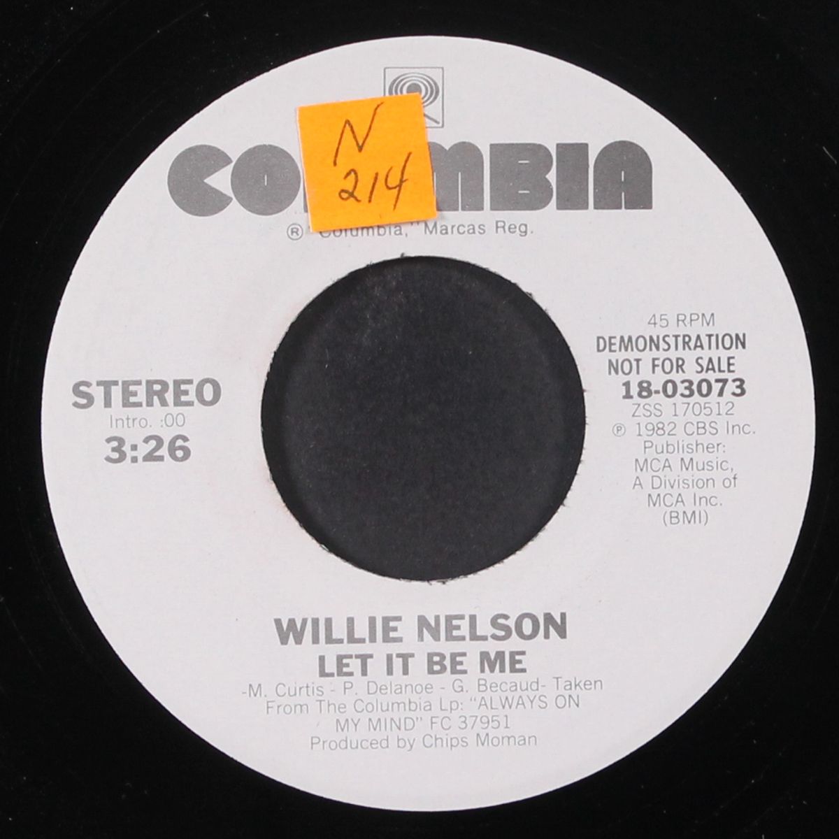 let it be me / same by WILLIE NELSON