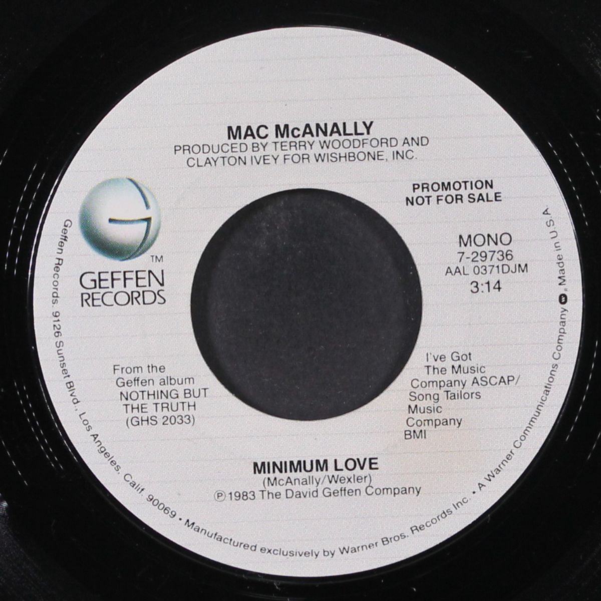 minimum love / mono by MAC MCANALLY