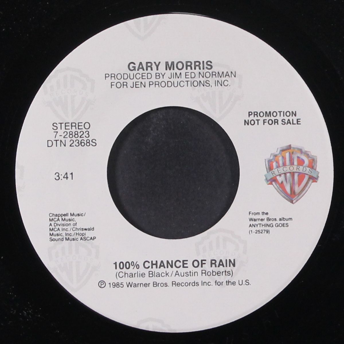 100% chance of rain / same by GARY MORRIS