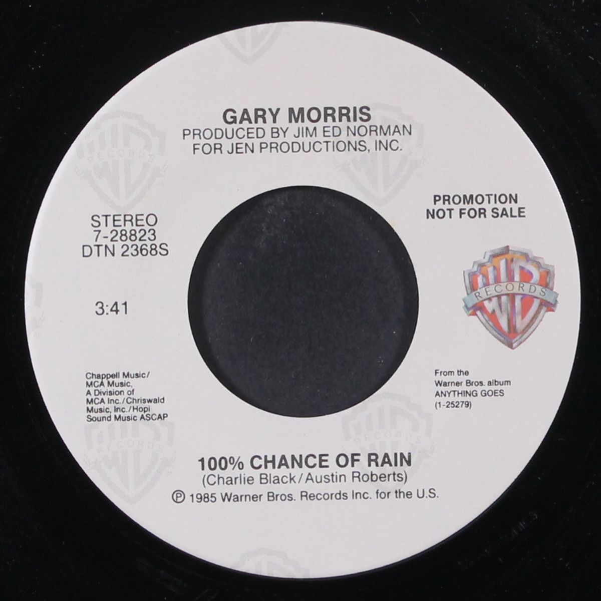 100% chance of rain / same by GARY MORRIS