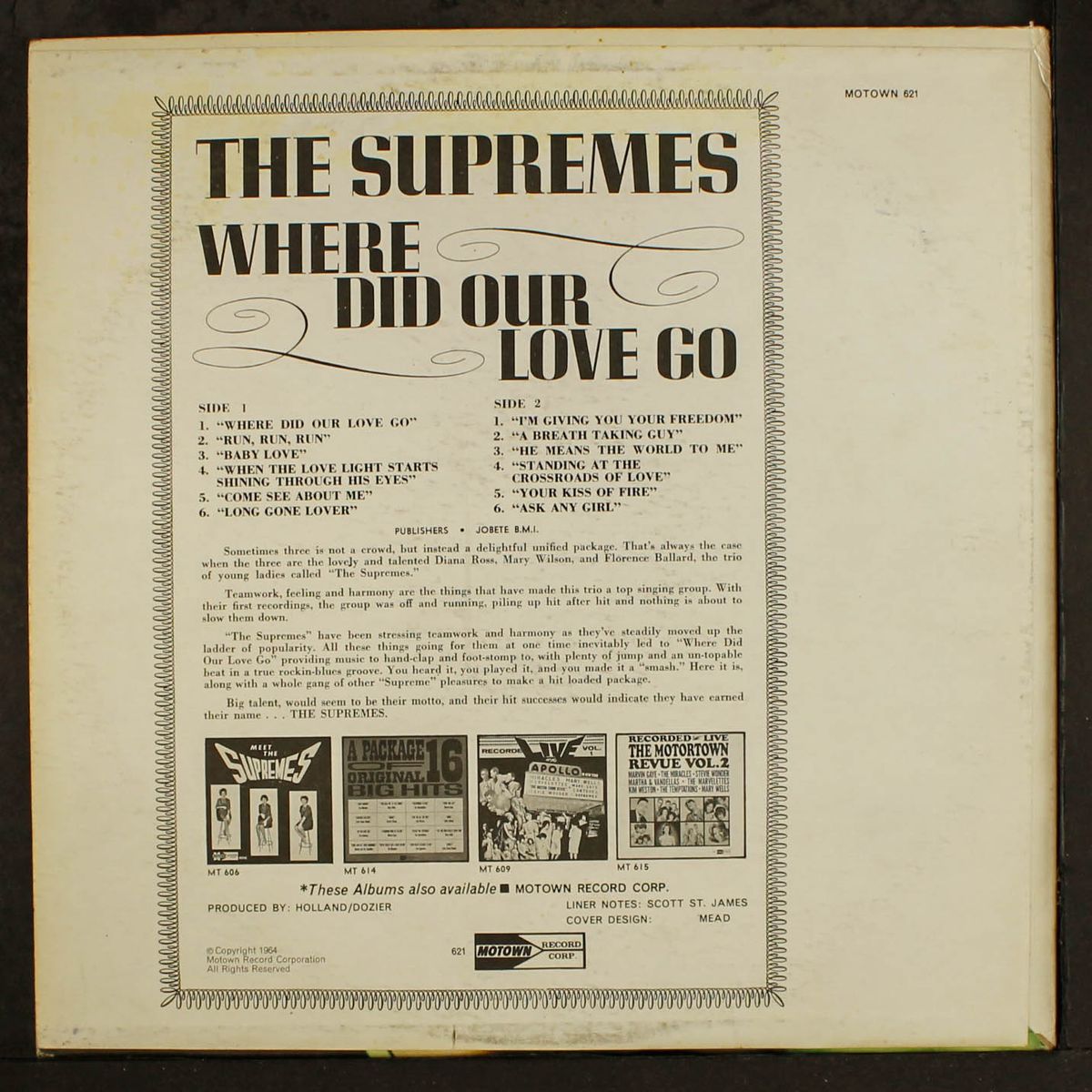where did our love go by SUPREMES