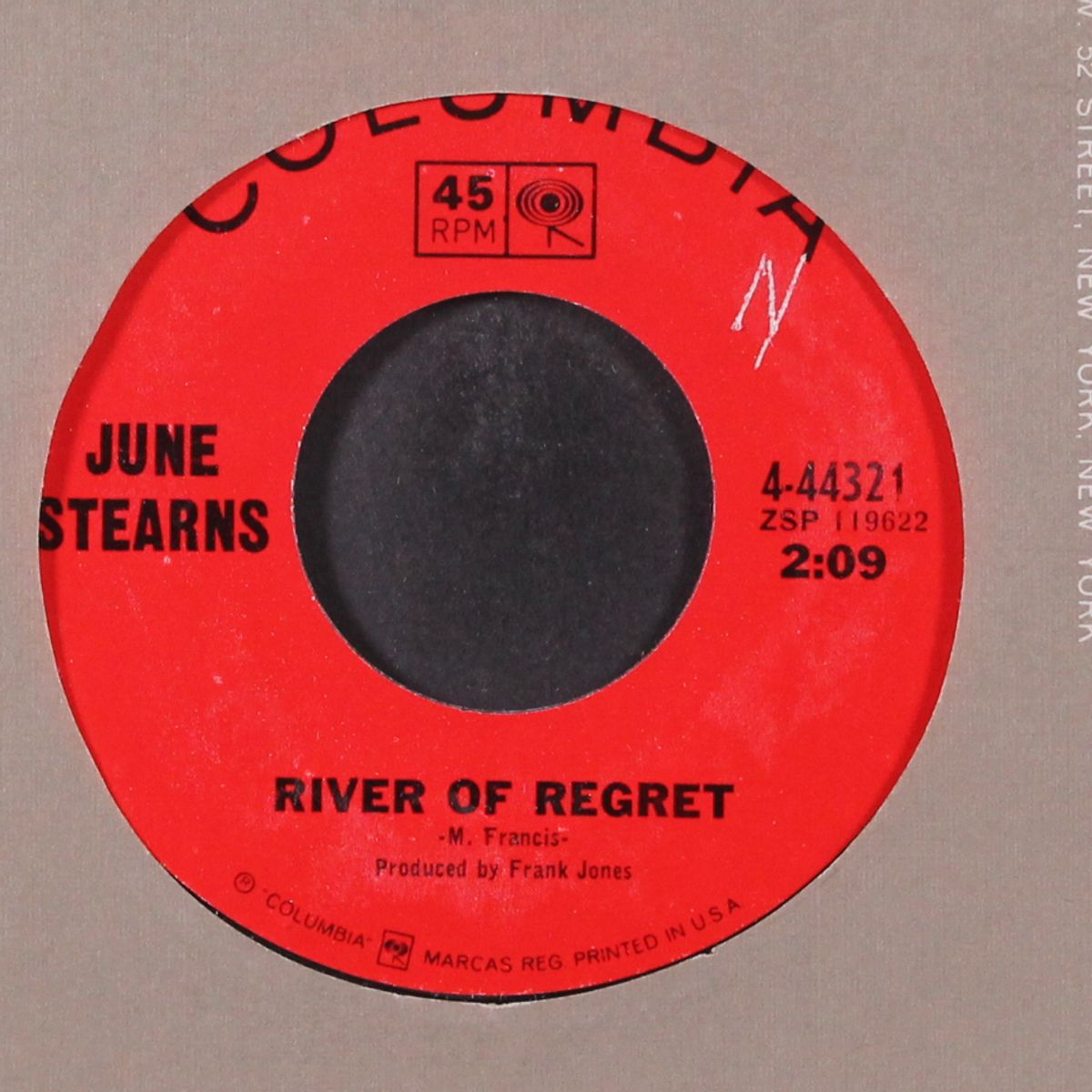 river of regret / where did the good times go by JUNE STEARNS