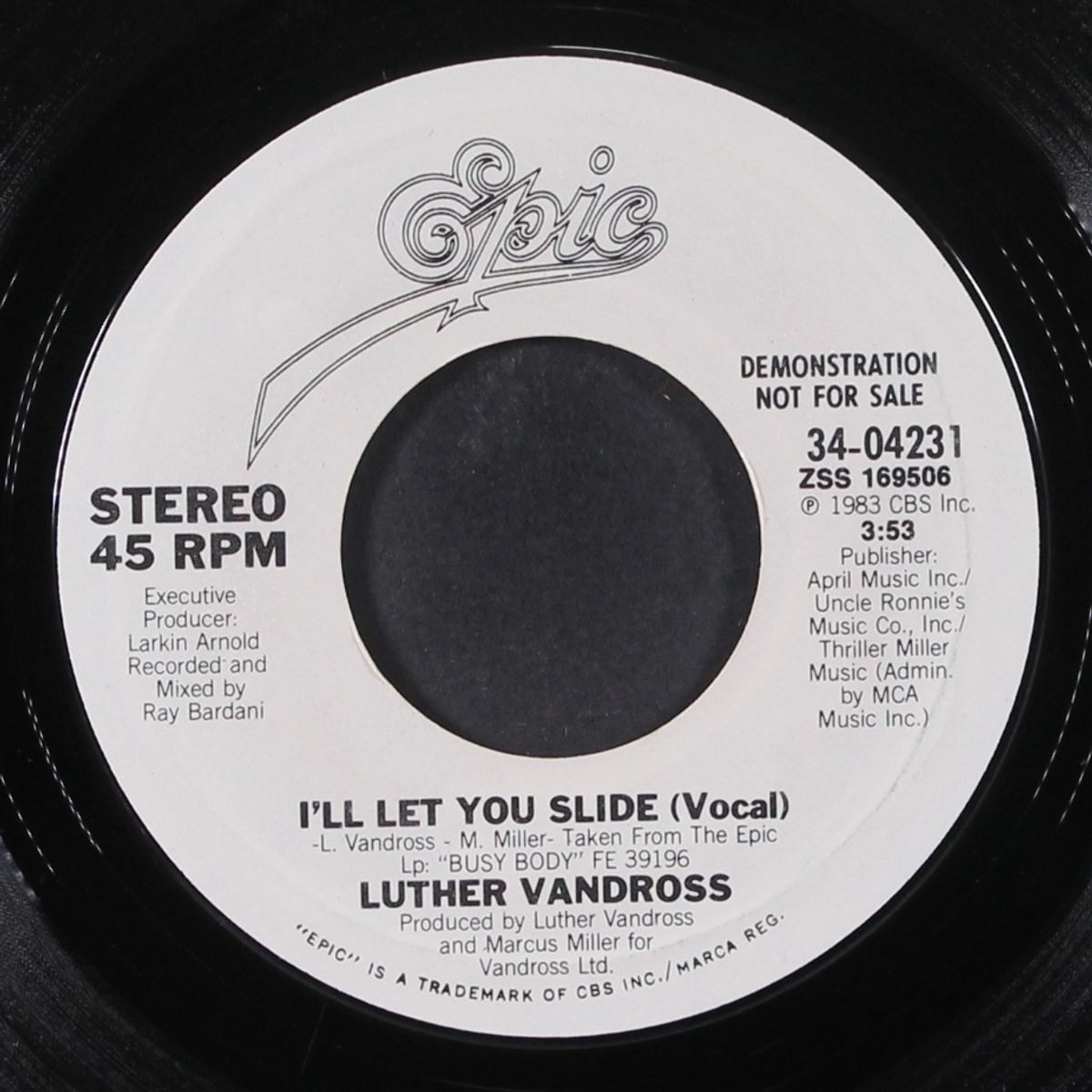 i'll let you slide / same by LUTHER VANDROSS