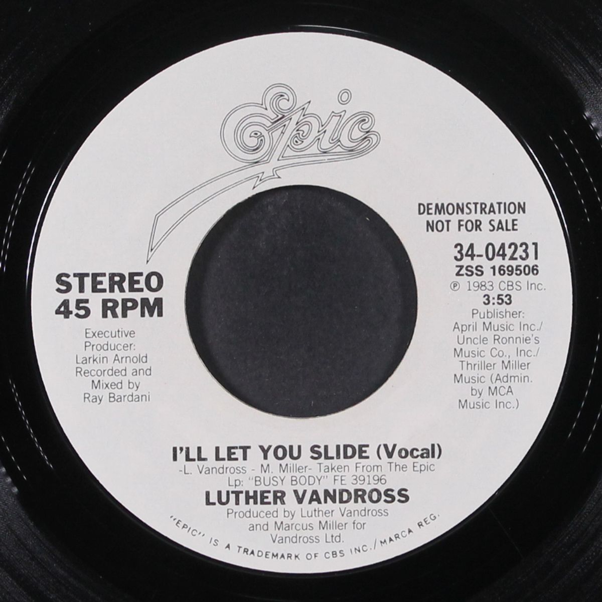 i'll let you slide / same by LUTHER VANDROSS