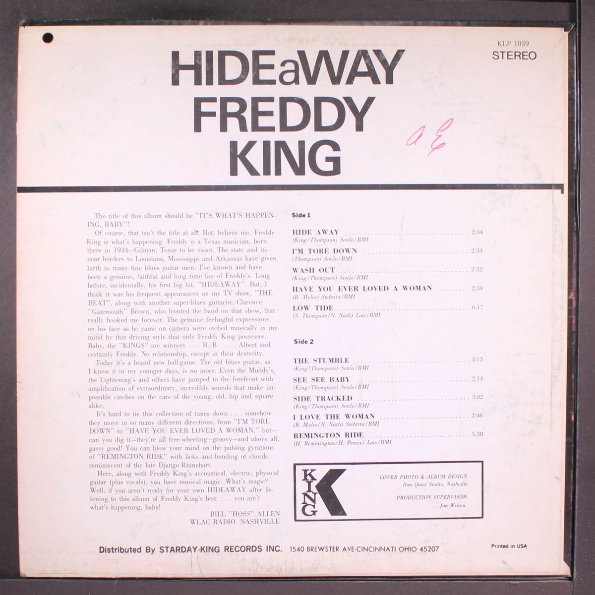 hide away by FREDDY KING