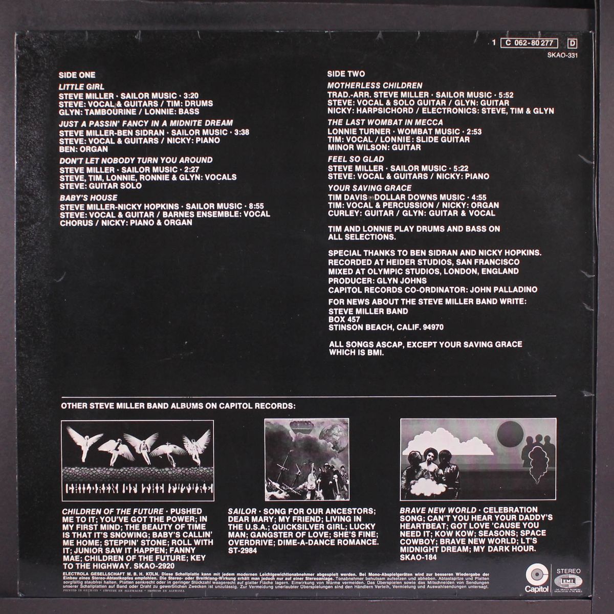 your saving grace by STEVE MILLER BAND