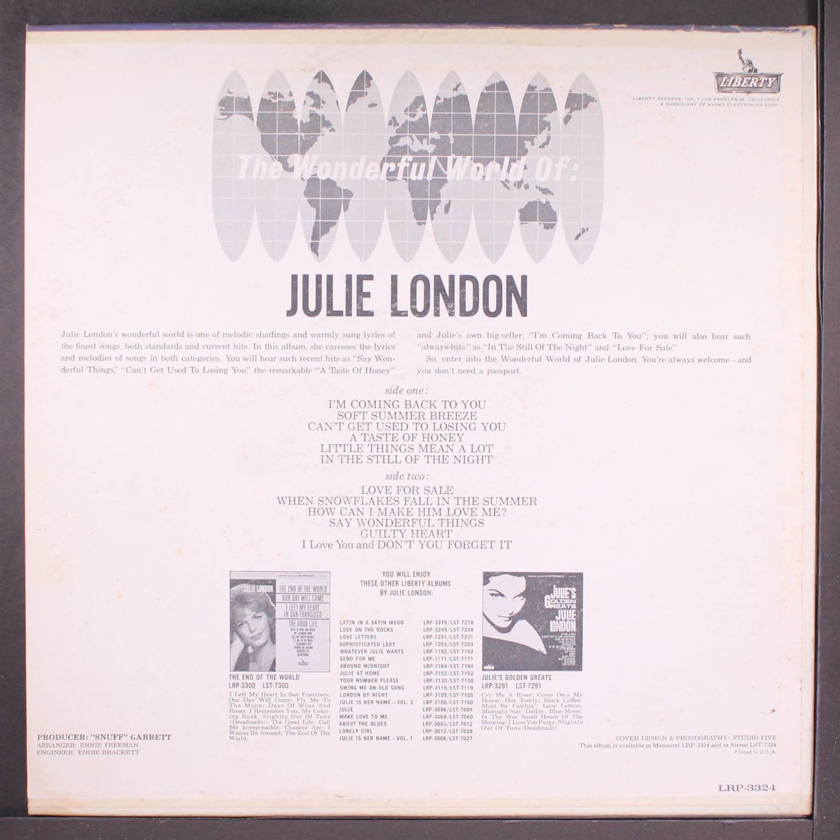 the wonderful world of by JULIE LONDON