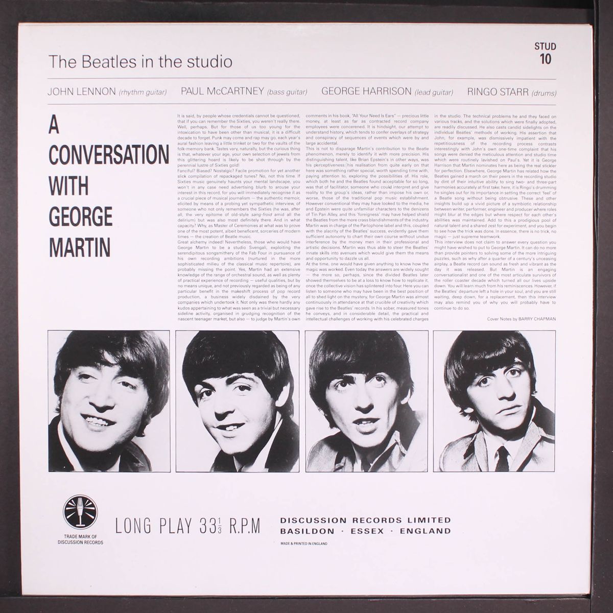 the beatles in the studio by GEORGE MARTIN