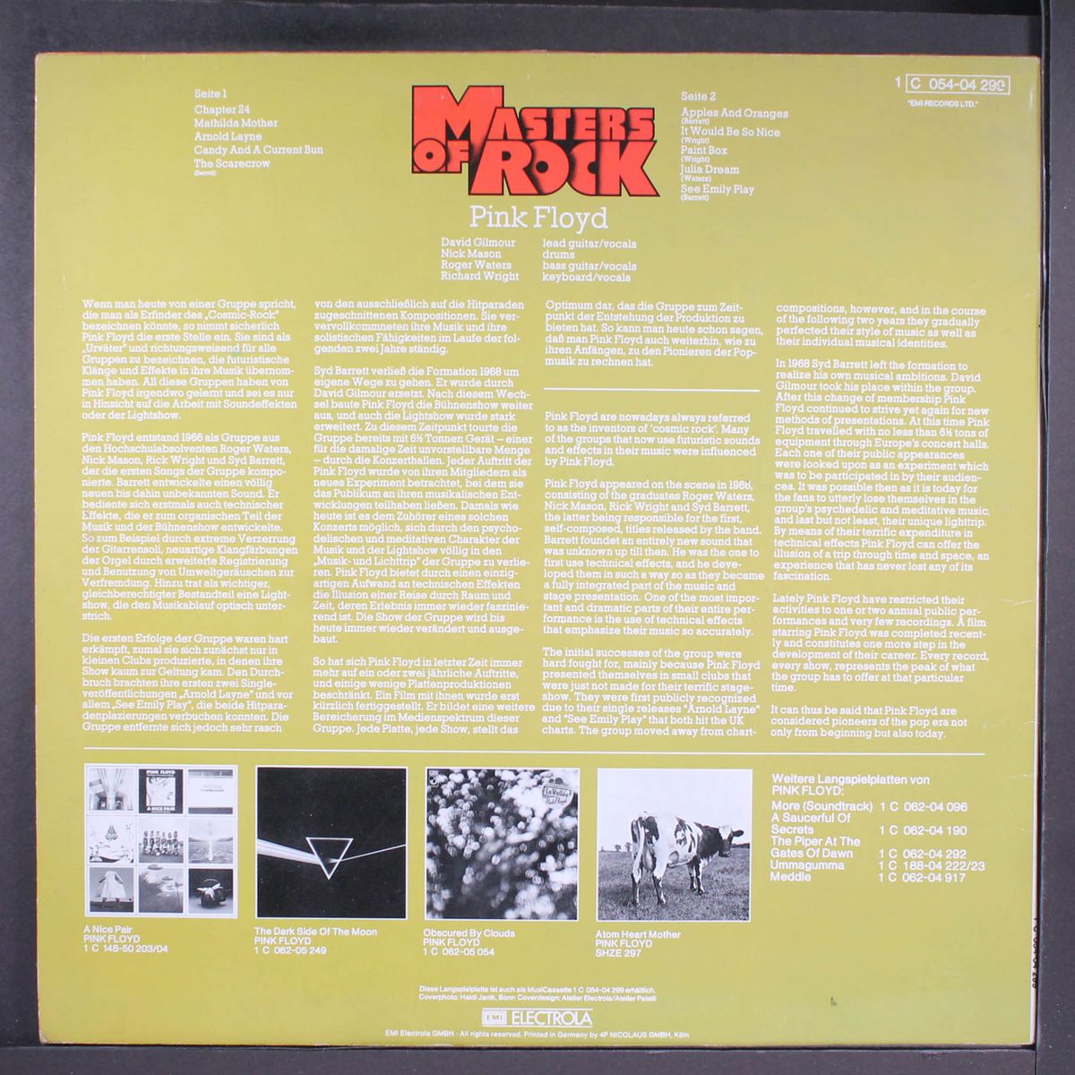 masters of rock by PINK FLOYD