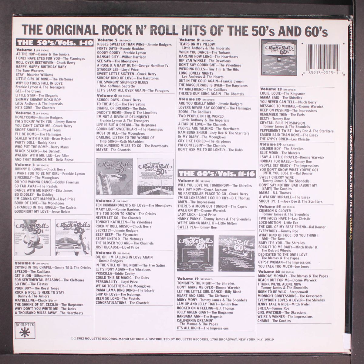 original rock n roll hits of the 60s, 15 by VARIOUS