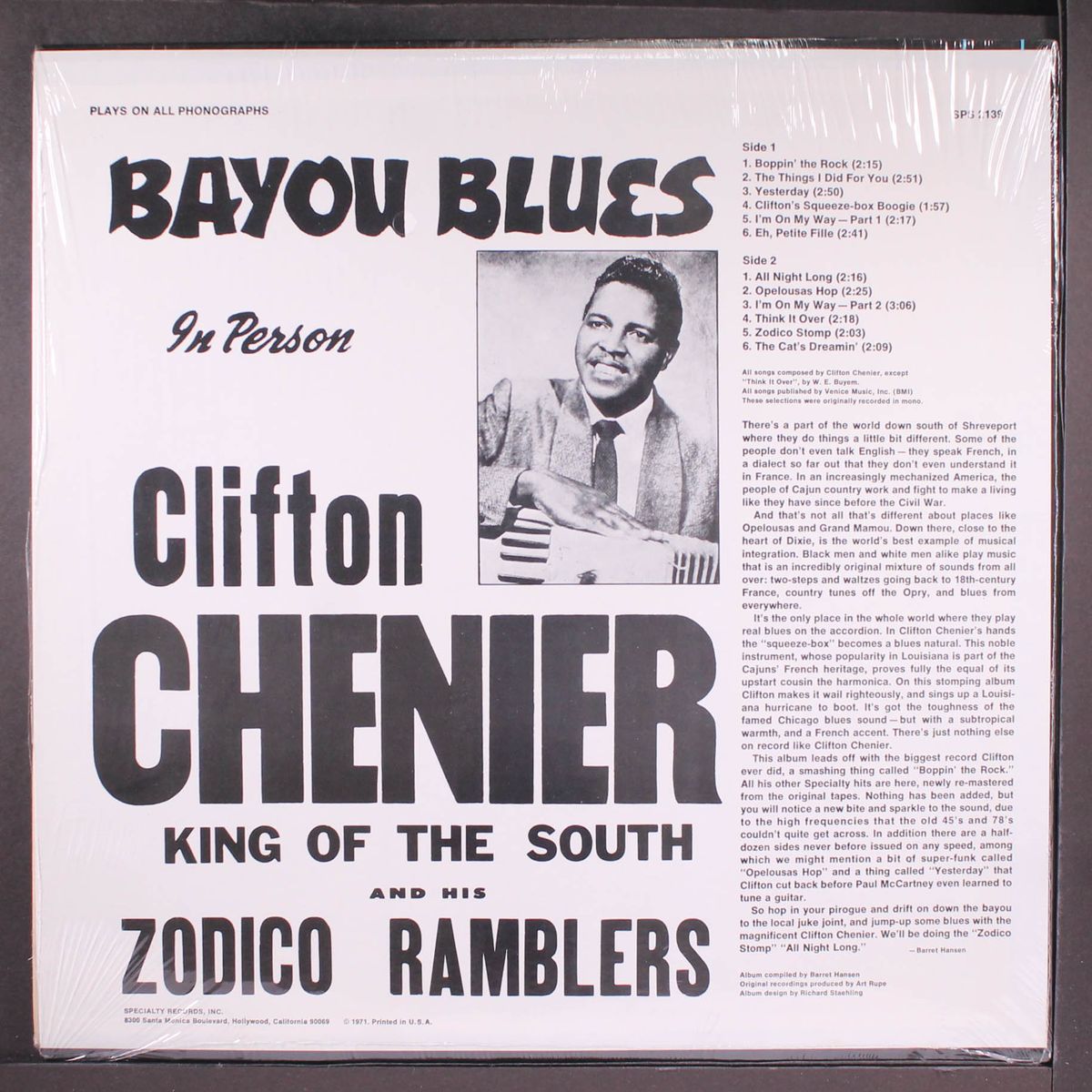 bayou blues by CLIFTON CHENIER