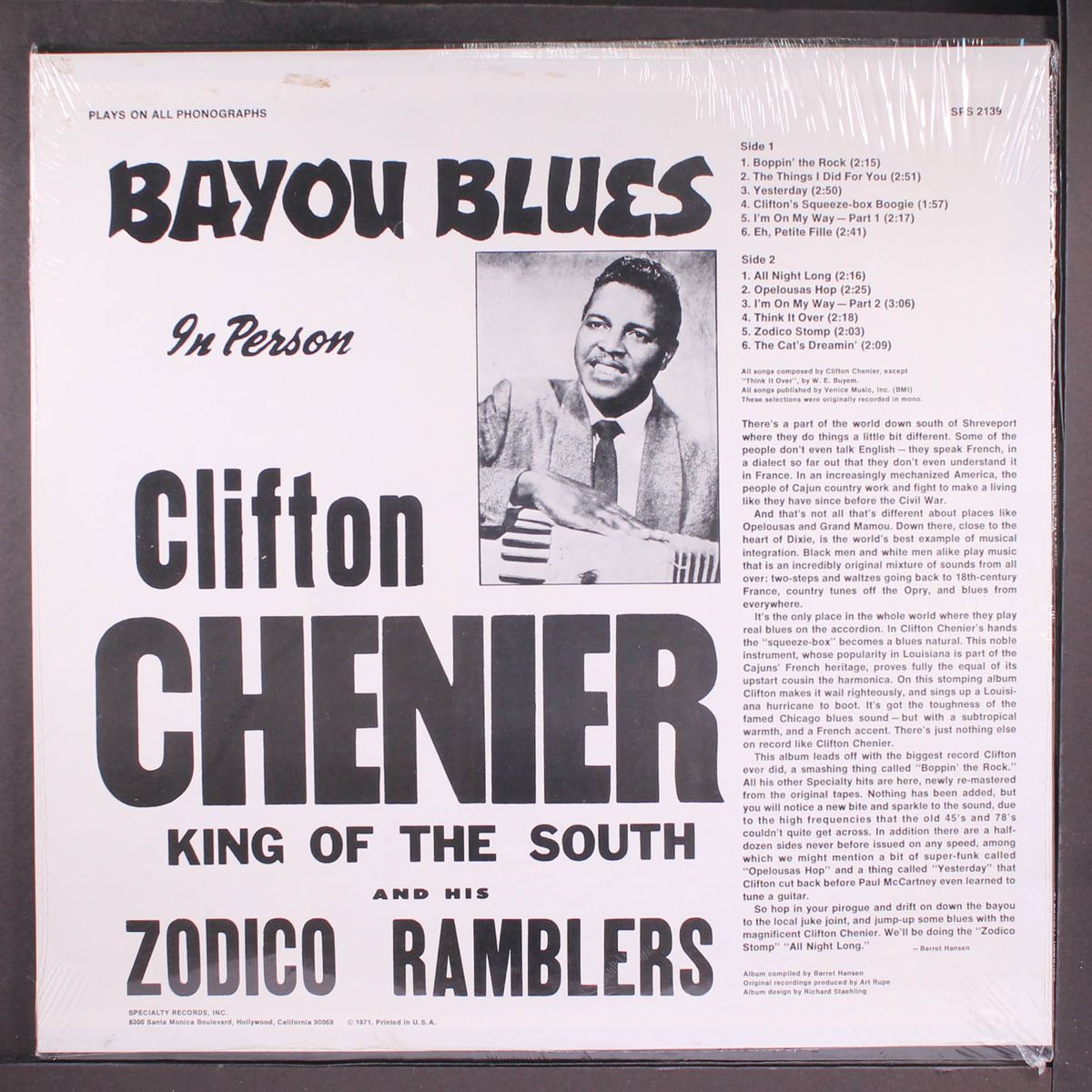 bayou blues by CLIFTON CHENIER
