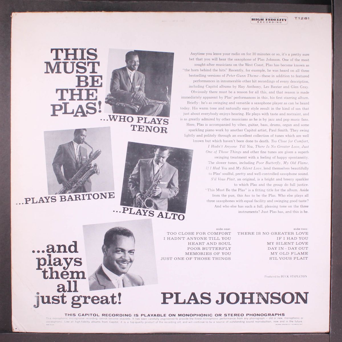 this must be the plas by PLAS JOHNSON
