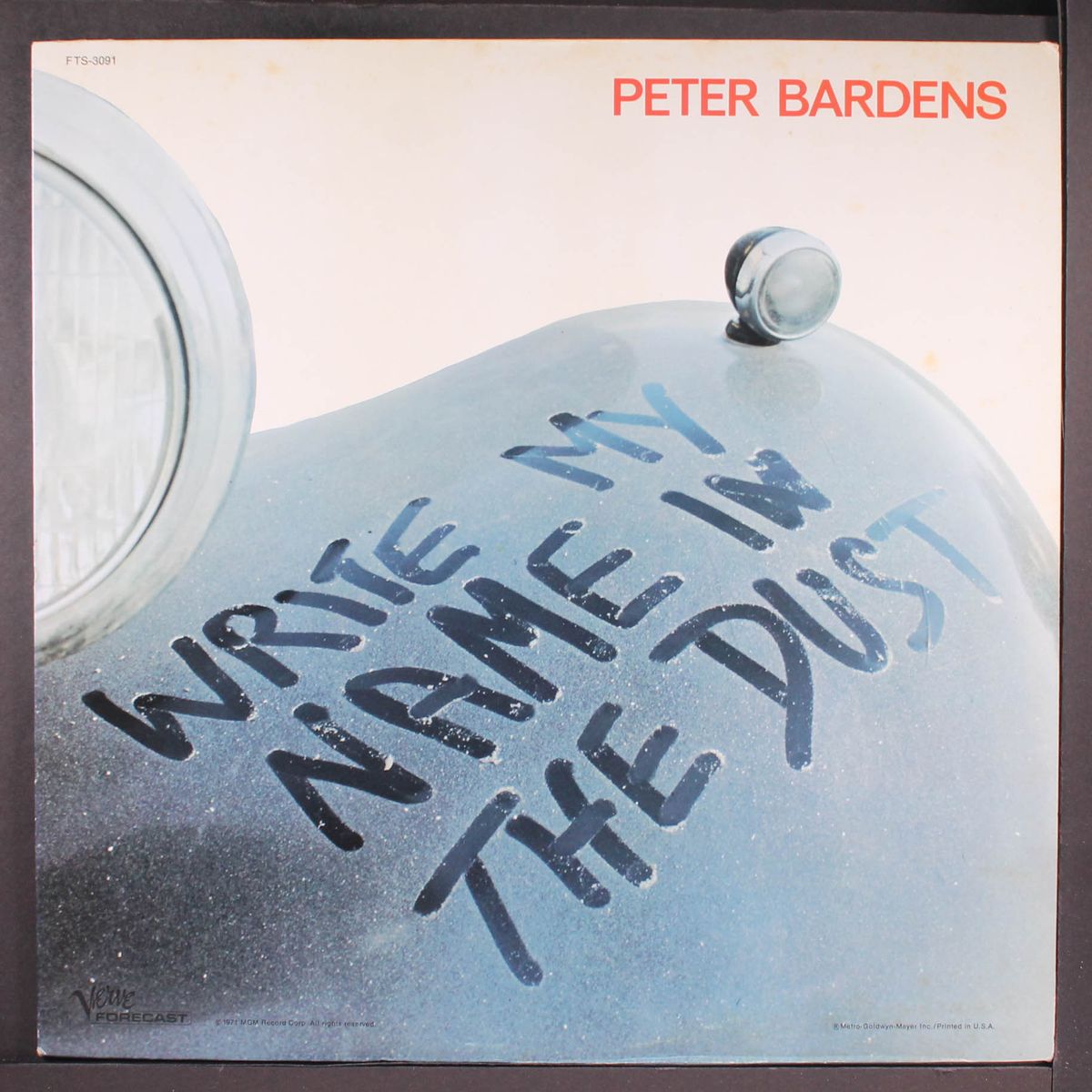 write my name in the dust by PETER BARDENS