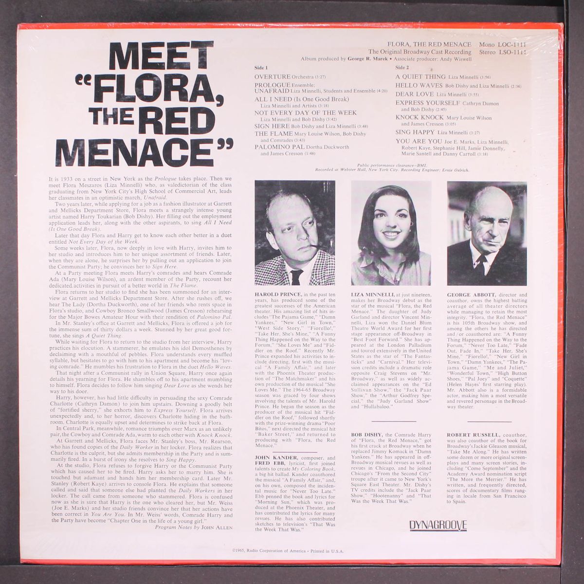 flora the red menace by ORIGINAL CAST