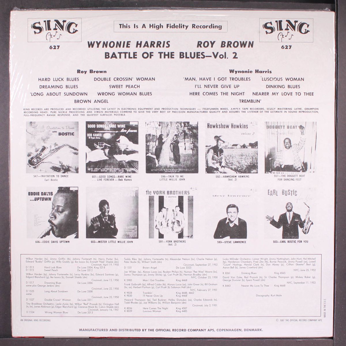 battle of the blues, vol. 2 by WYNONIE HARRIS / ROY BROWN