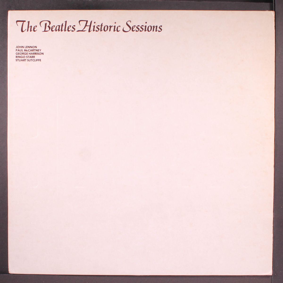 historic sessions by BEATLES