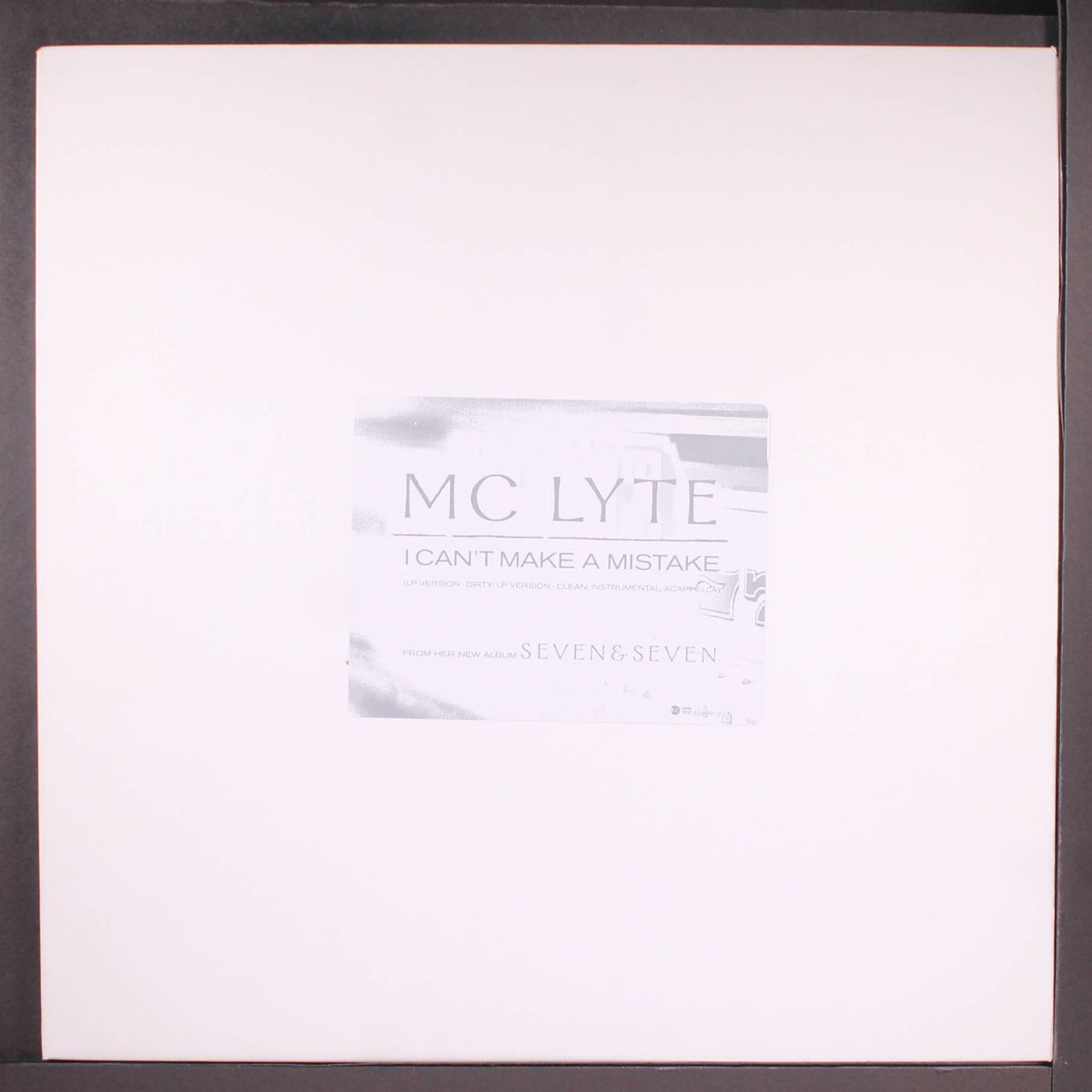 i can't make a mistake / instro by MC LYTE