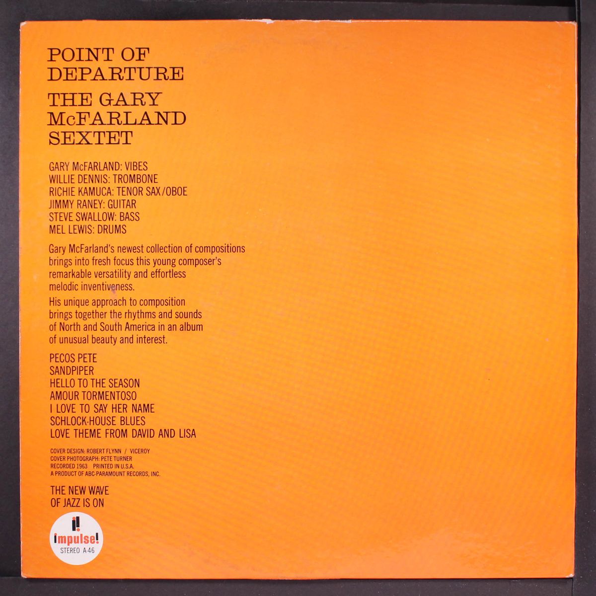 point of departure by GARY MCFARLAND