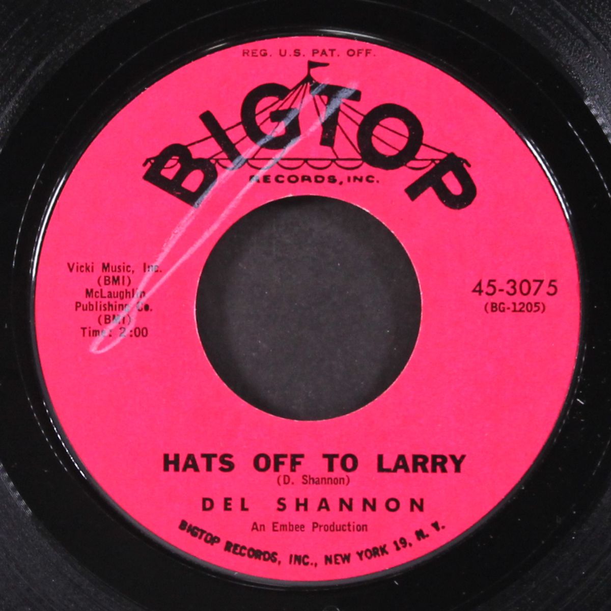 hats off to larry / don't gild the lily, lily by DEL SHANNON