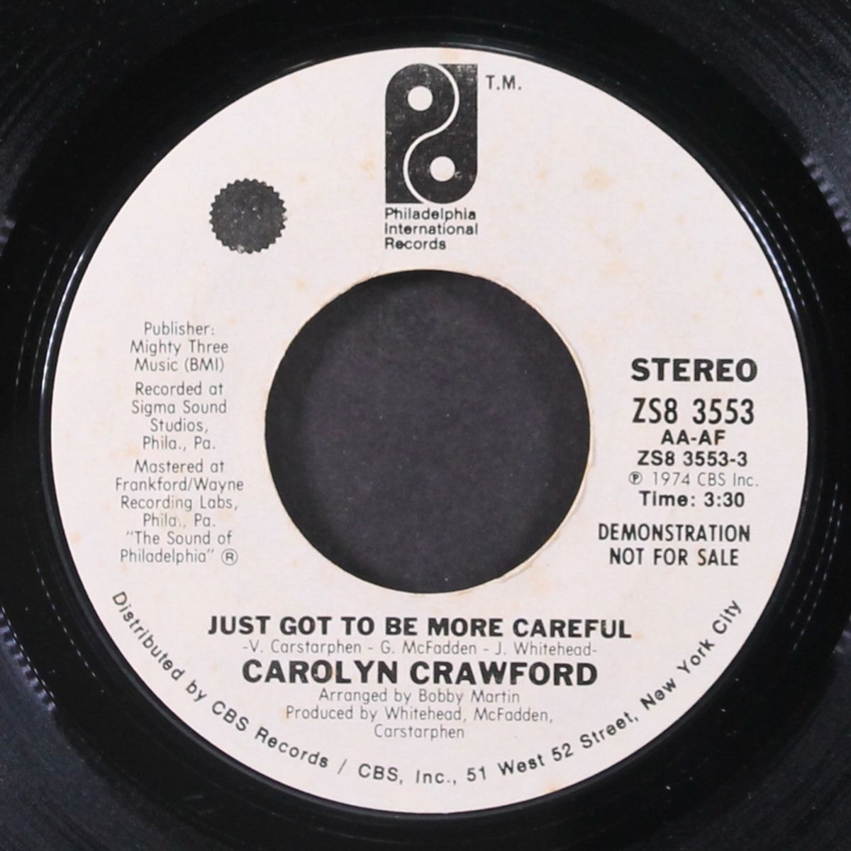 just got to be more careful / saving all the love i've got for you by CAROLYN CRAWFORD