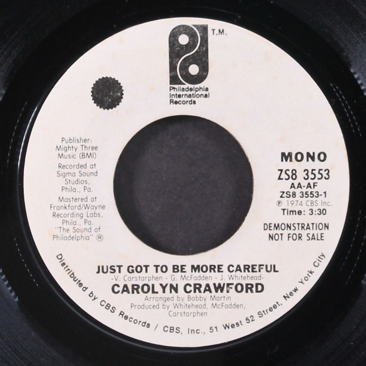 just got to be more careful / saving all the love i've got for you by CAROLYN CRAWFORD