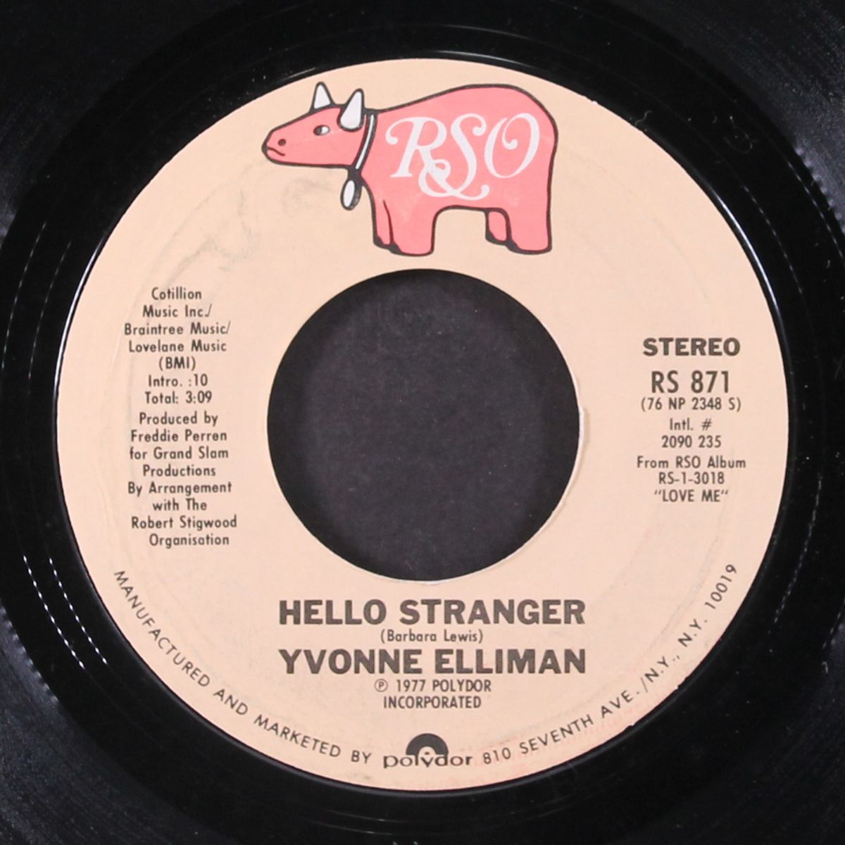 hello stranger / she'll be the home by YVONNE ELLIMAN