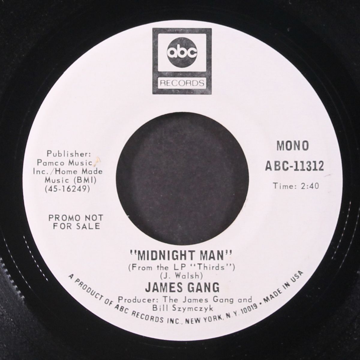 midnight man / mono by JAMES GANG