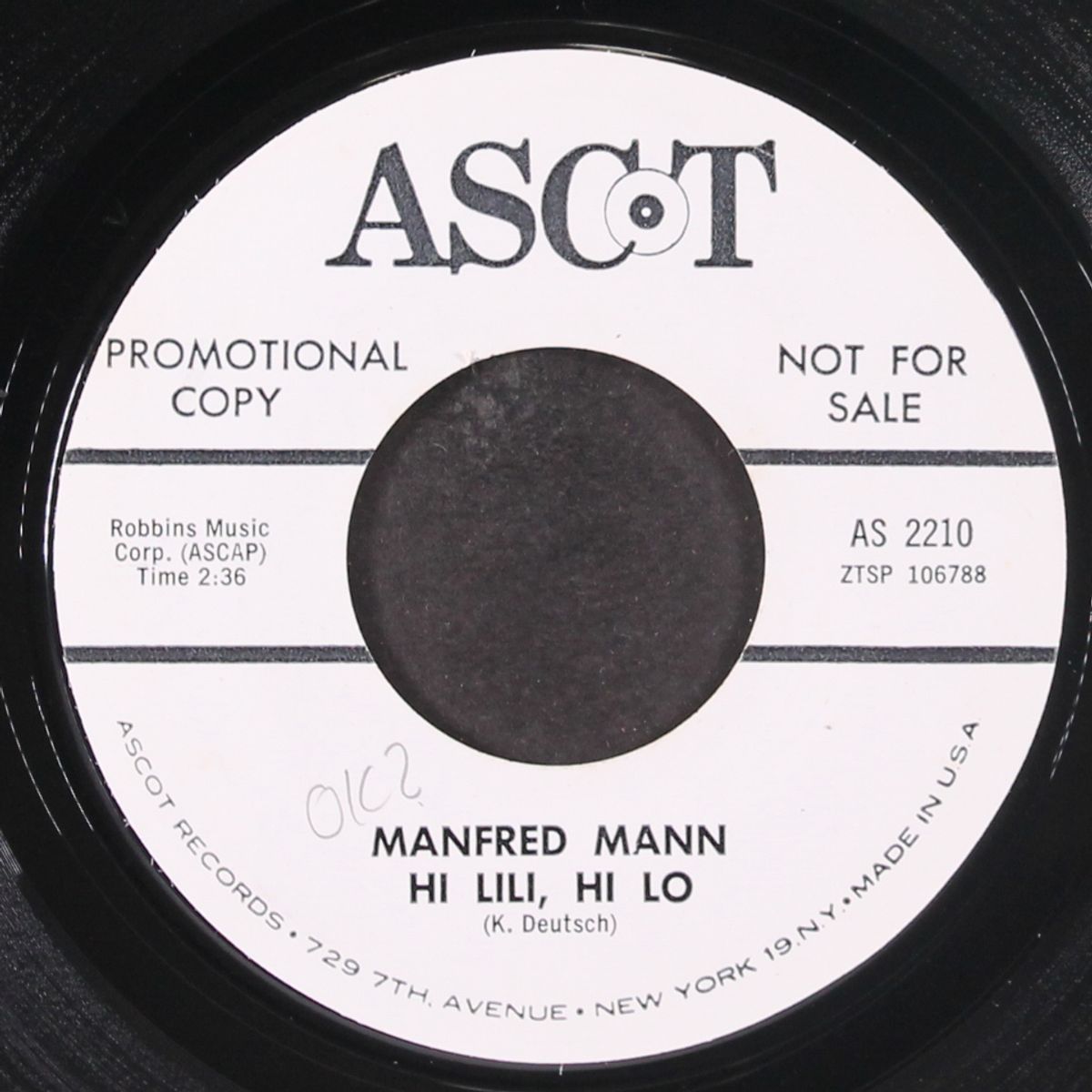 hi lili, hi lo / she needs company by MANFRED MANN