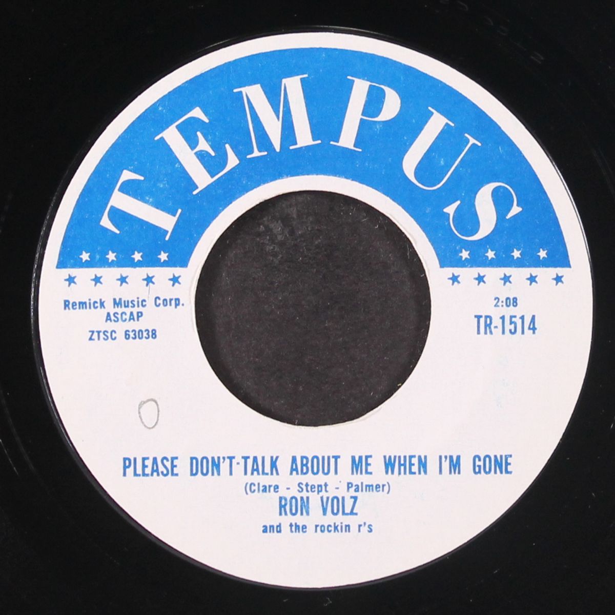 up in a dream / please don't talk about me when i'm gone by RON VOLZ & ROCKIN' R'S