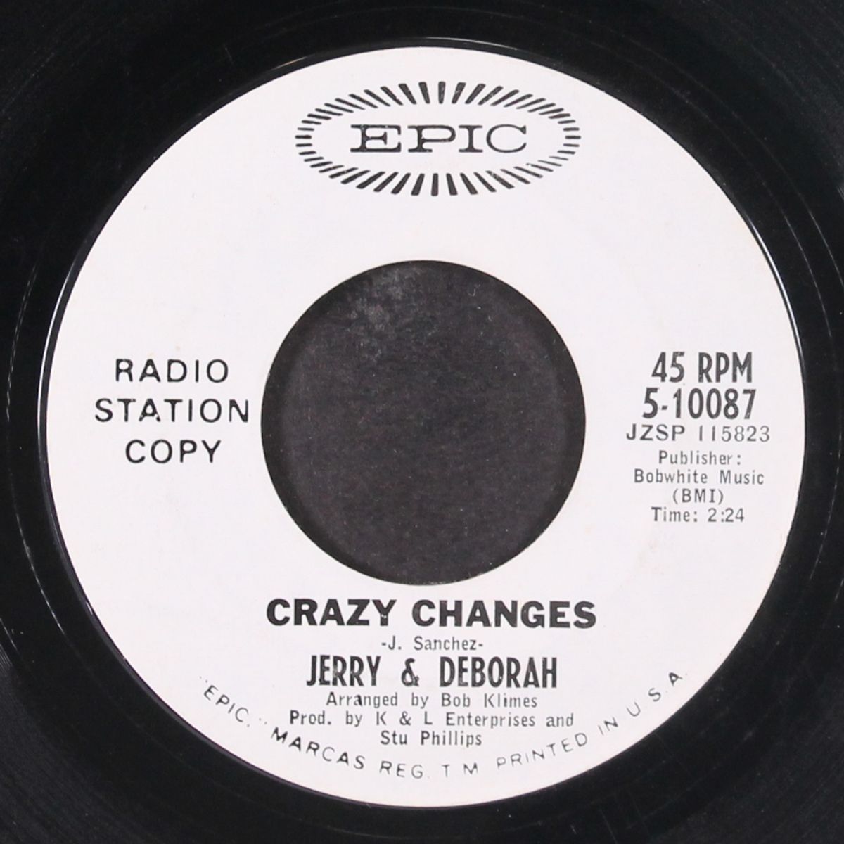 come on in / crazy changes by JERRY & DEBORAH