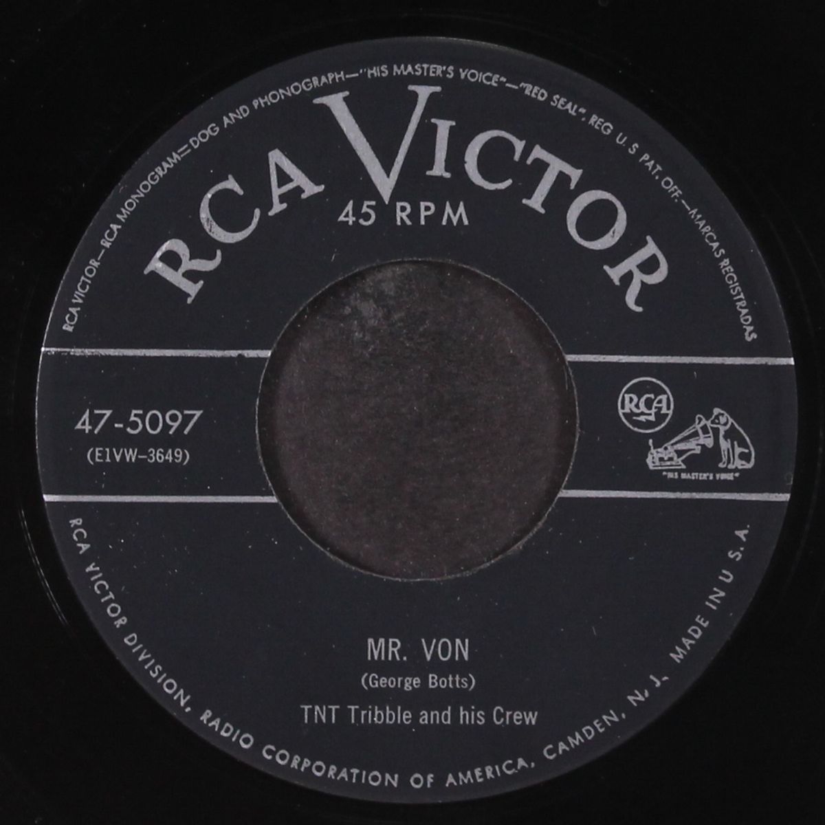 mr. von / oh happy day by TNT TRIBBLE / JOE JOE JOHNSON
