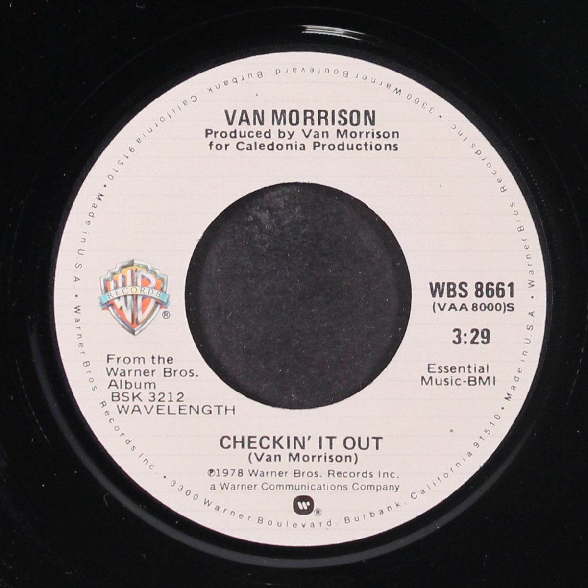 wavelength / checkin' it out by VAN MORRISON