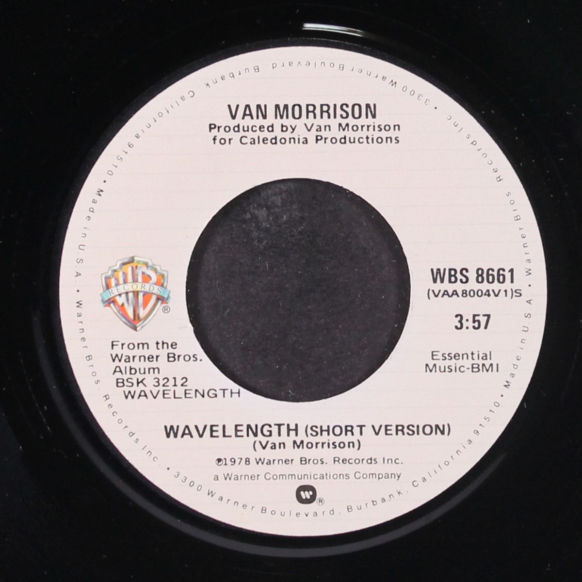 wavelength / checkin' it out by VAN MORRISON