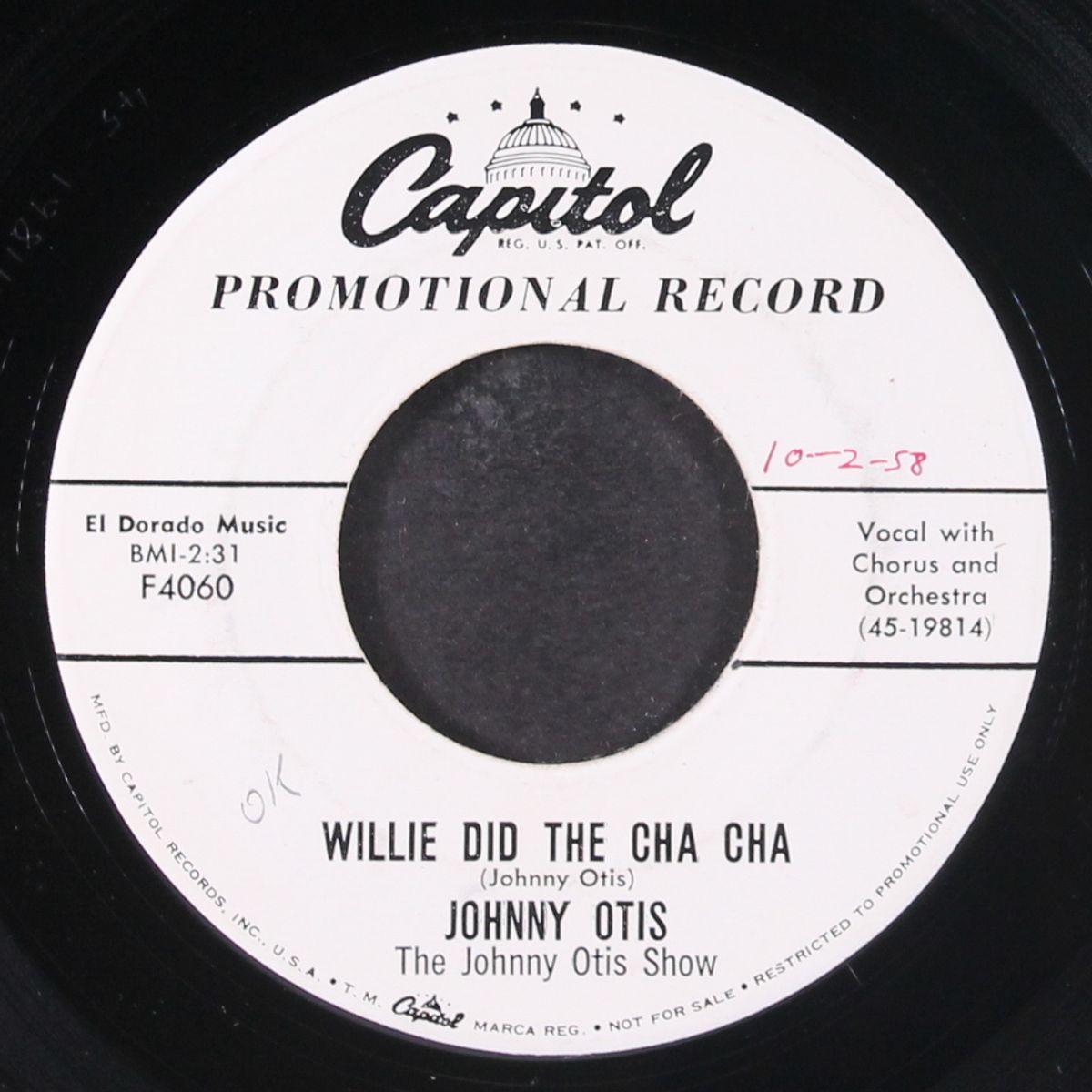 crazy country hop / willie did the cha cha by JOHNNY OTIS