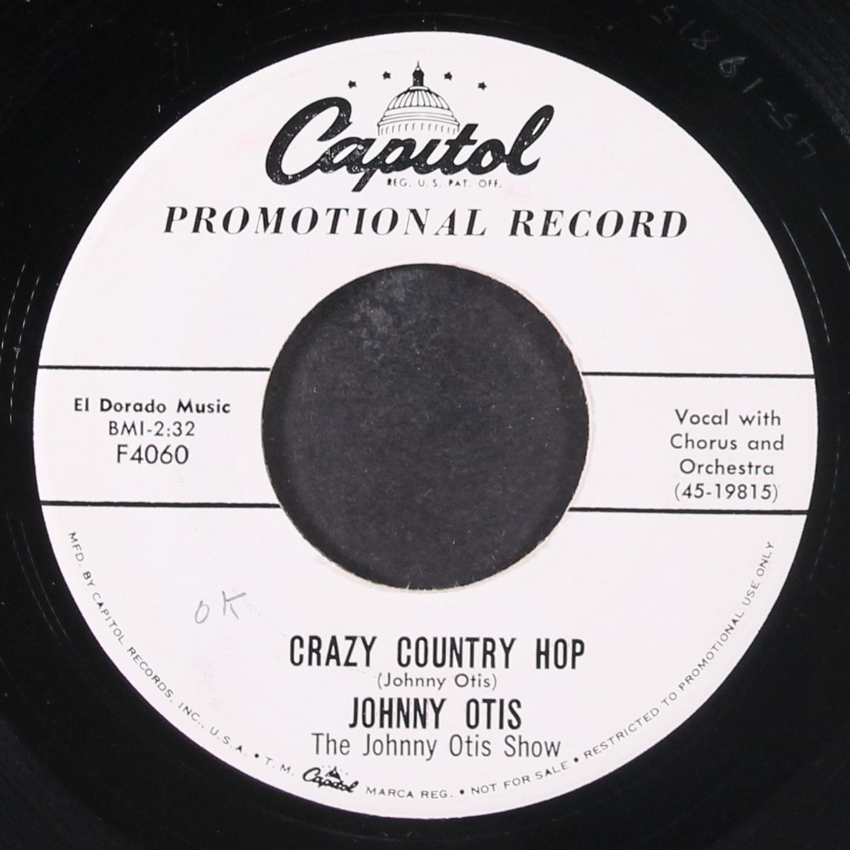 crazy country hop / willie did the cha cha by JOHNNY OTIS