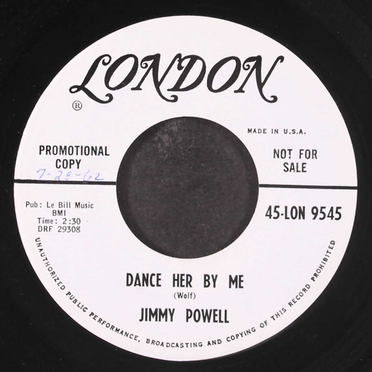 dance her by me / when will you say i love you by JIMMY POWELL