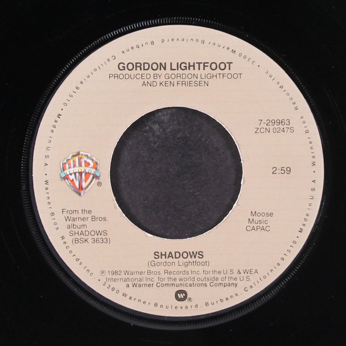 blackberry wine / shadows by GORDON LIGHTFOOT
