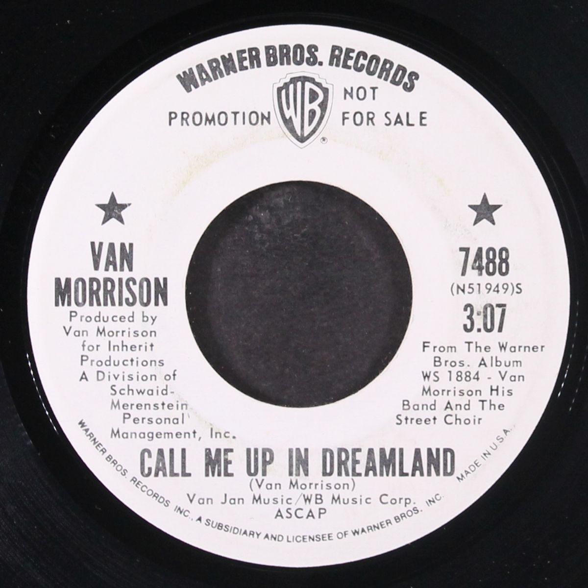 call me up in dreamland / street choir by VAN MORRISON