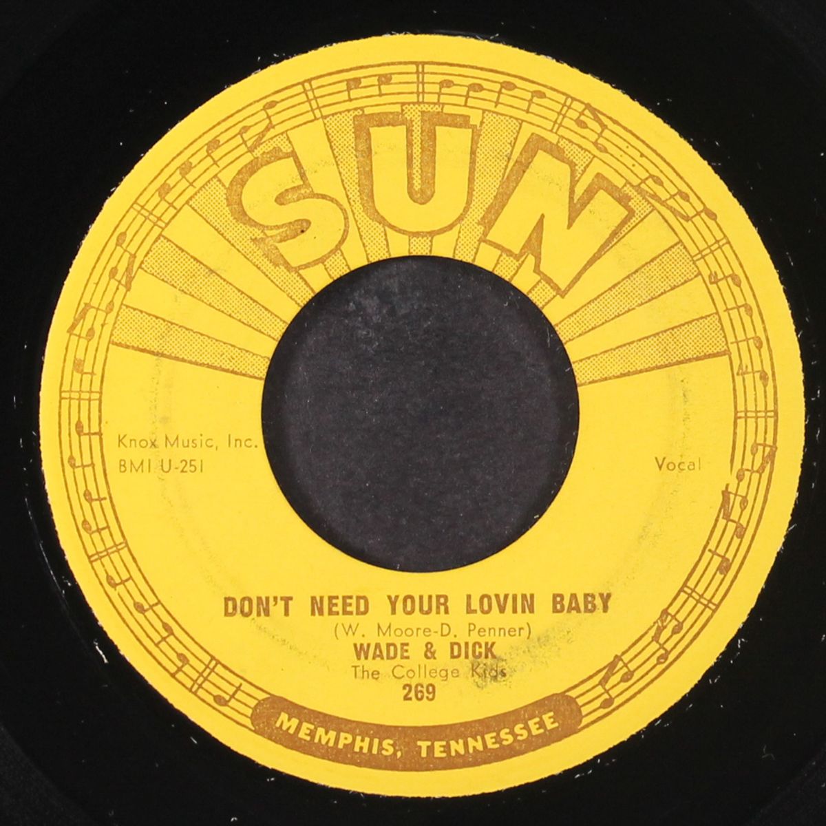 bop bop baby / don't need your lovin baby by WADE & DICK