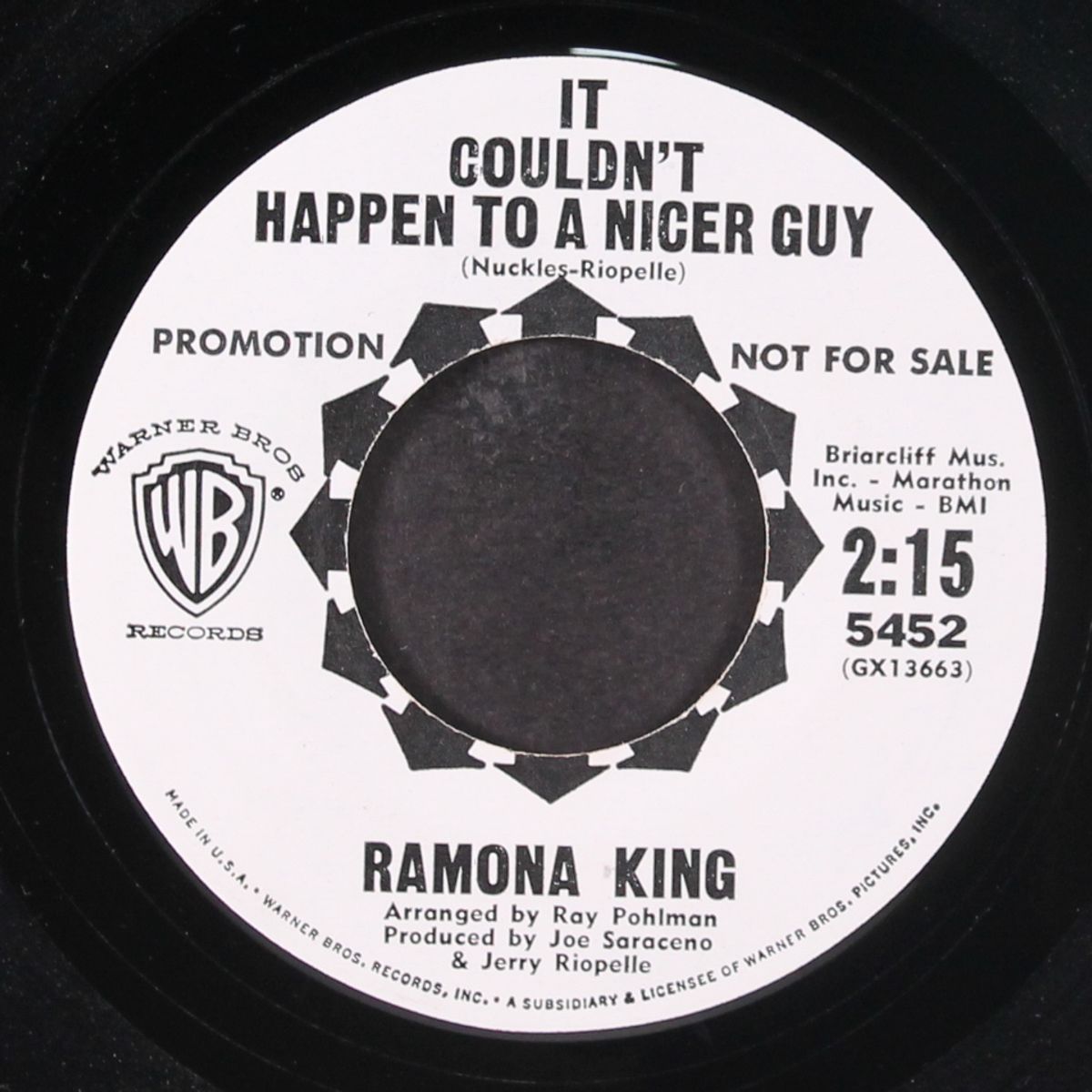 run johnny run / it couldn't happen to a nicer guy by RAMONA KING