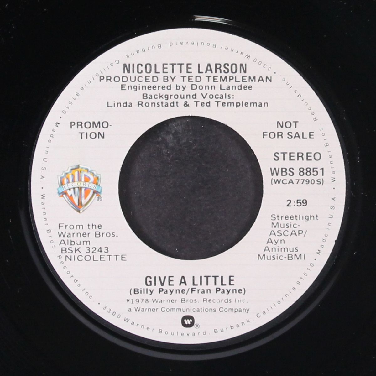 give a little / mono by NICOLETTE LARSON