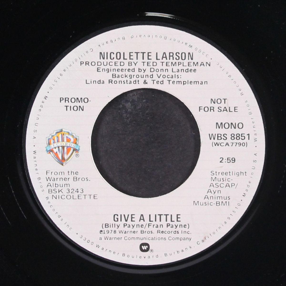 give a little / mono by NICOLETTE LARSON