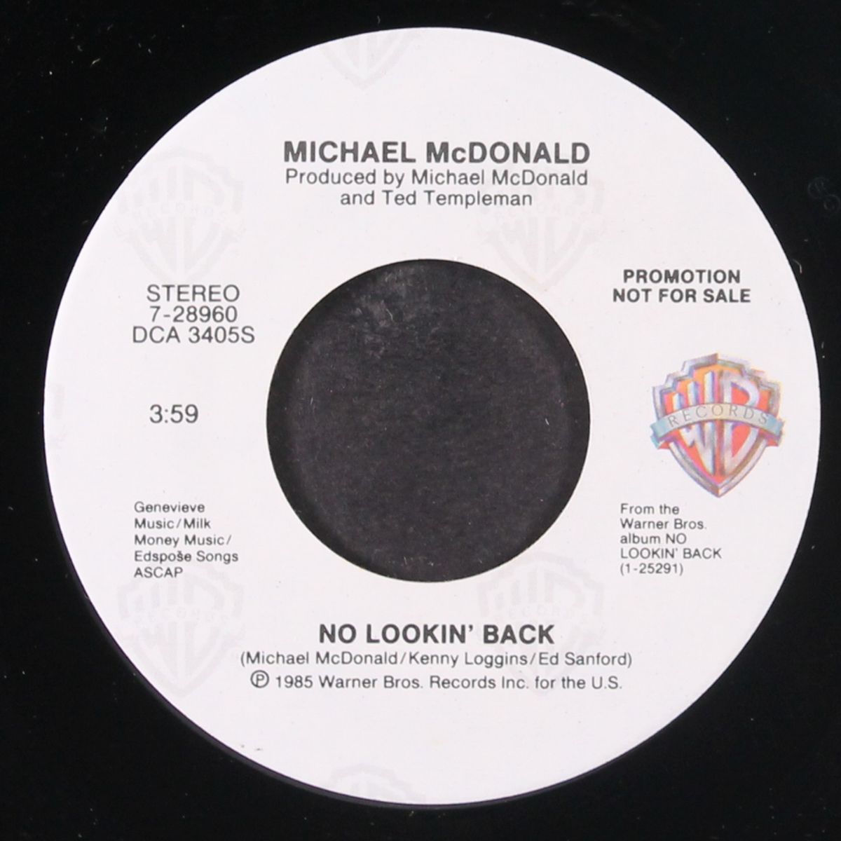 no lookin' back / same by MICHAEL MCDONALD