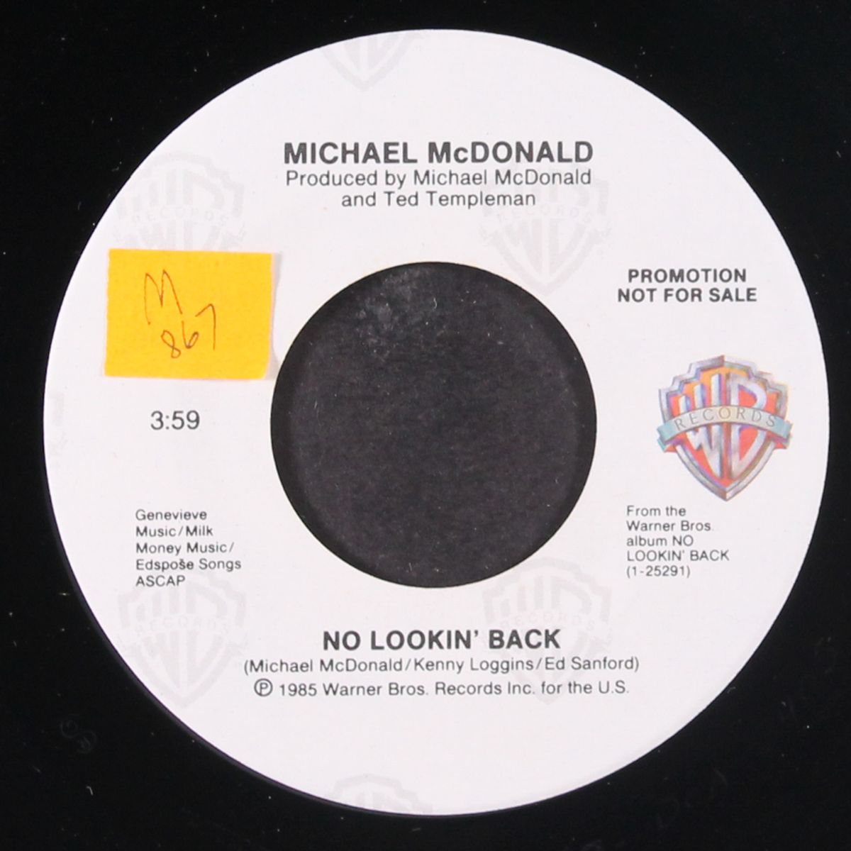 no lookin' back / same by MICHAEL MCDONALD