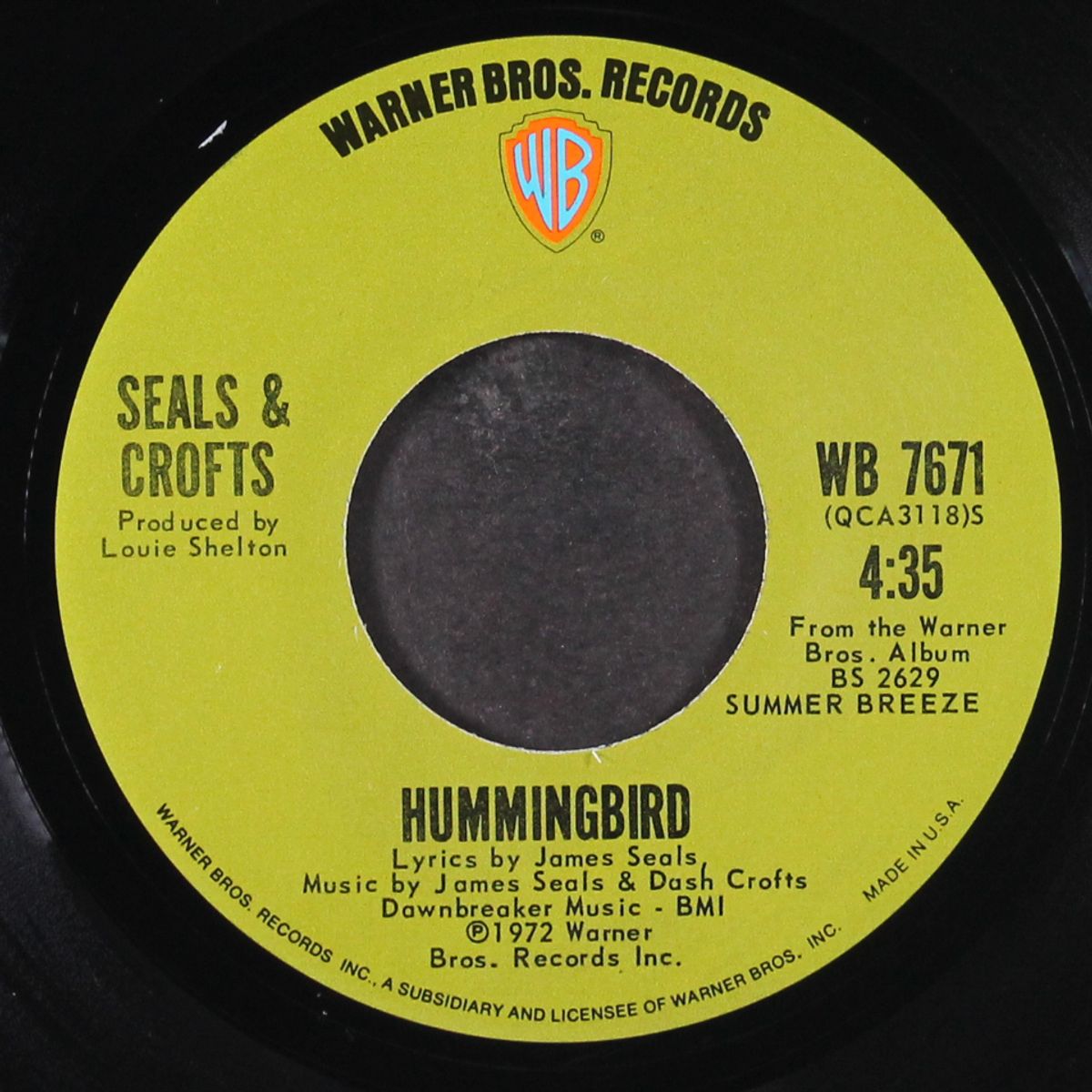 hummingbird / say by SEALS & CROFTS