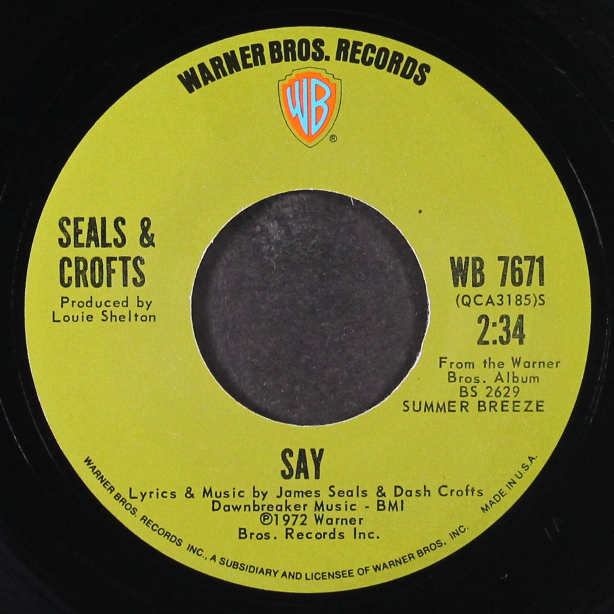 hummingbird / say by SEALS & CROFTS