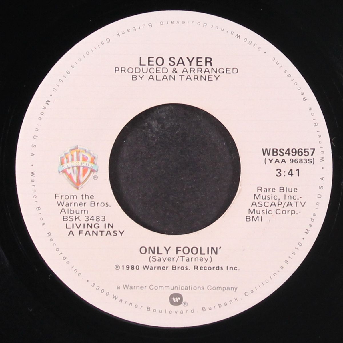 living in a fantasy / only foolin' by LEO SAYER