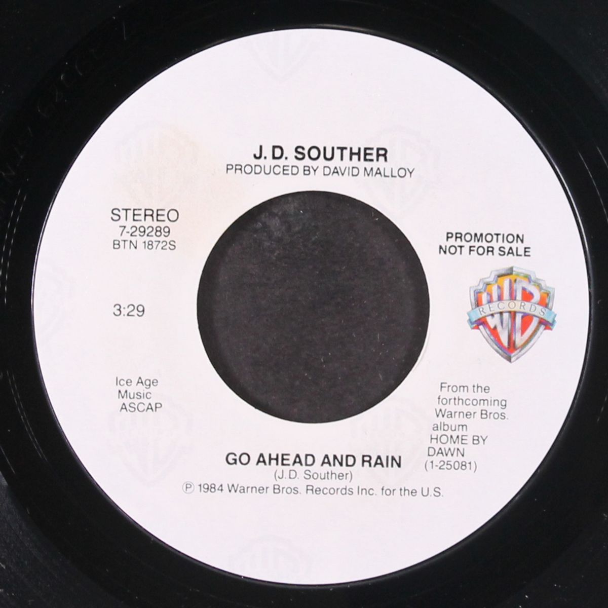 go ahead and rain / same by J.D. SOUTHER